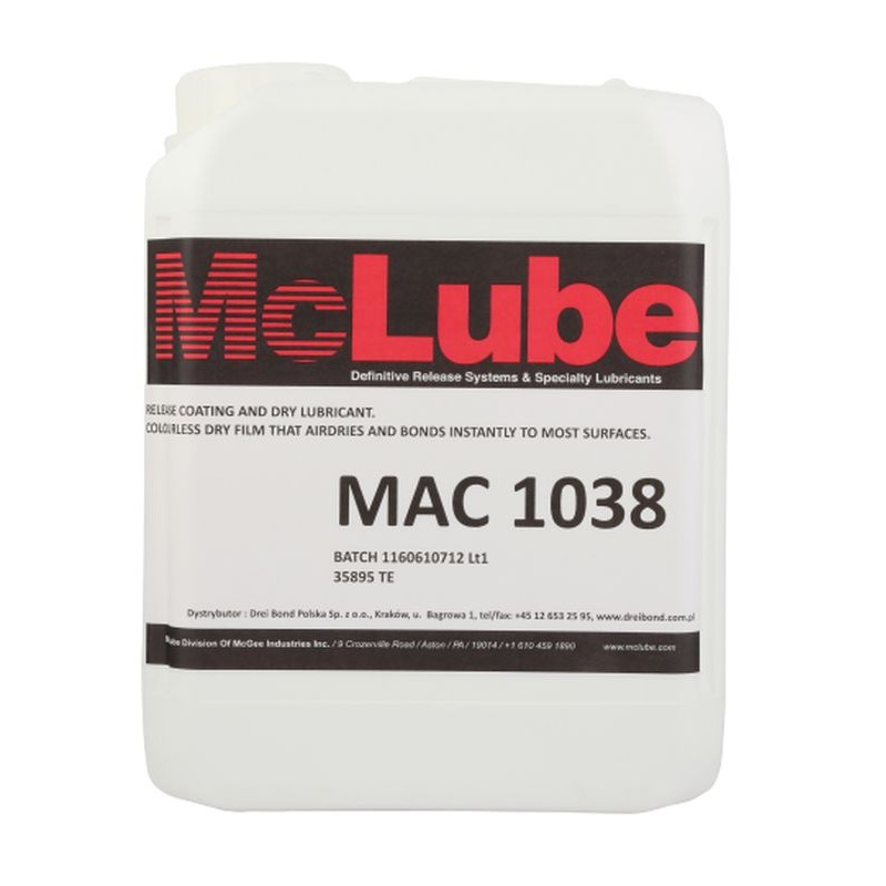 MacLube 1038 - środek antyadhezyjny - 5 ltr - 1